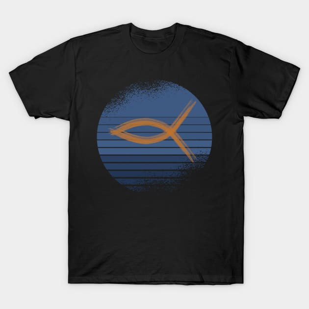 Ichthys Fish Christianity T-Shirt by thefriendlyone